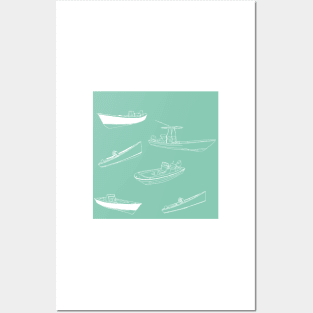 Panga Boats Minty Posters and Art